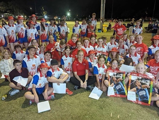 World champion's inspiring visit